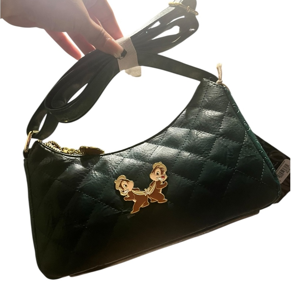 Brand new with tags Loungefly x Disney Chip & Dale quilted crossbody bag 💚